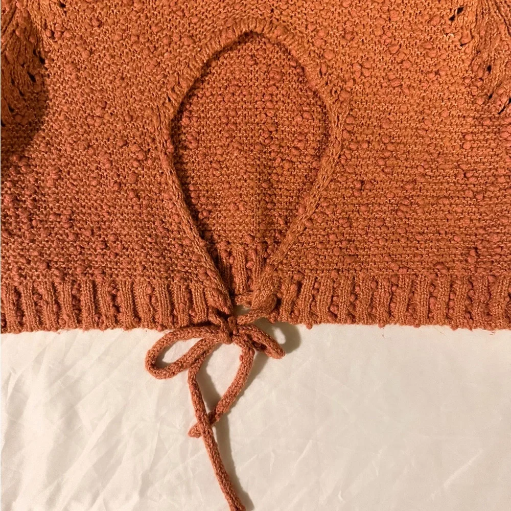 Altar'd State Terracotta Crew Neck Sweater - Picture 5 of 9